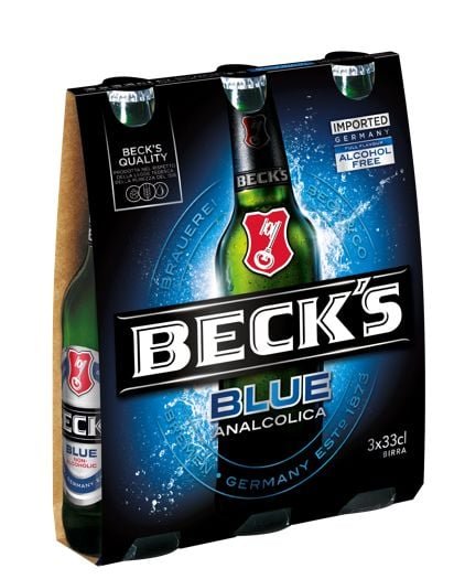 Beck's Birra analcolica blue