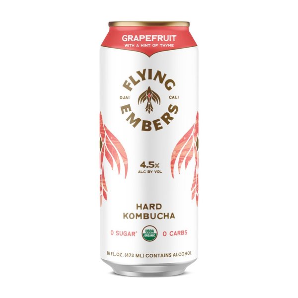 Flying Embers Hard Kombucha Grapefruit Thyme