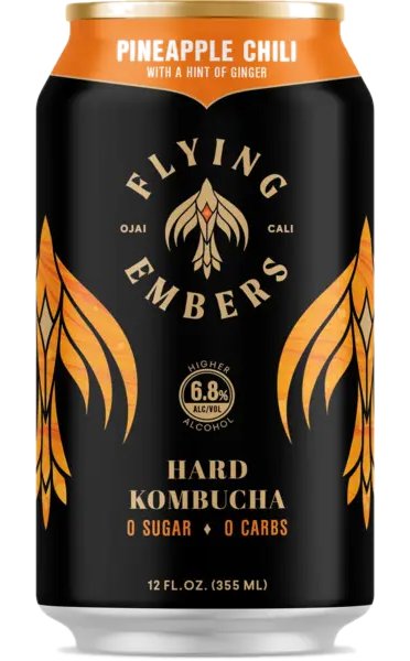 Flying Embers Hard Kombucha Pineapple Chili