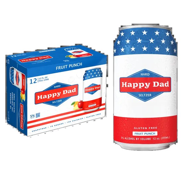 Happy Dad Hard Seltzer Fruit Punch