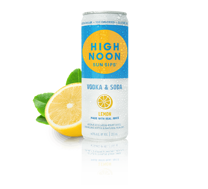 High Noon Vodka Soda Lemon
