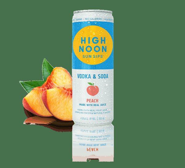 High Noon Vodka Soda Peach