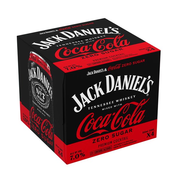JACK DANIEL'S & COCA-COLA ZERO CAN