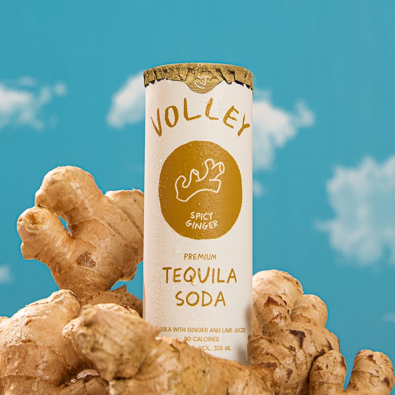 Volley Tequila Seltzer Spicy Ginger