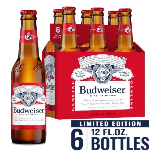 Budweiser Lager Beer Bottle