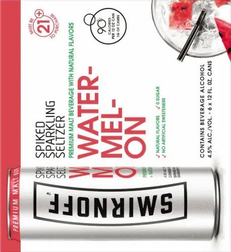 Smirnoff Spiked Sparkling Seltzer Watermelon