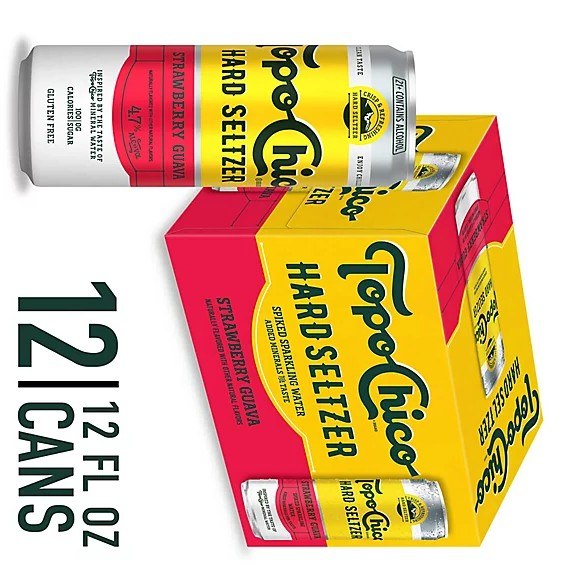 Topo Chico Hard Seltzer Strawberry Guava