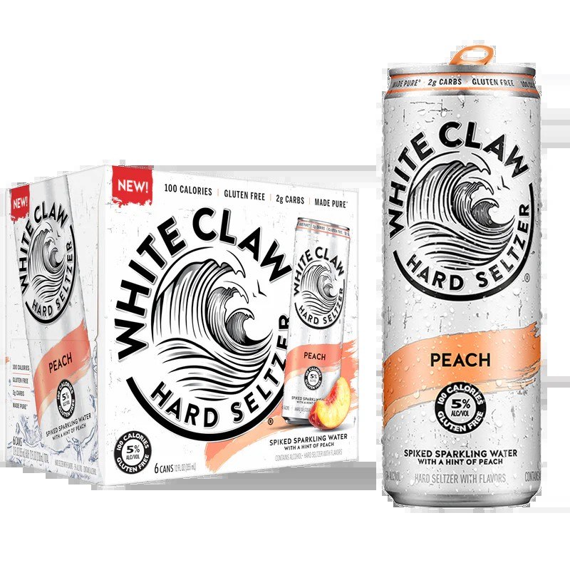 White Claw Vodka + Soda Peach