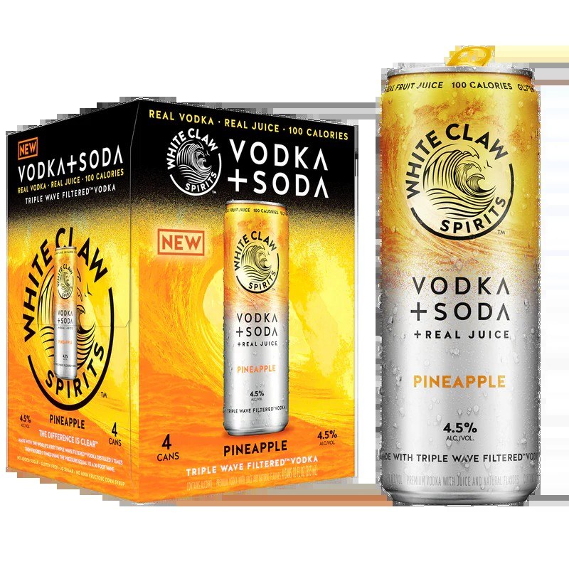 White Claw Vodka + Soda Pineapple