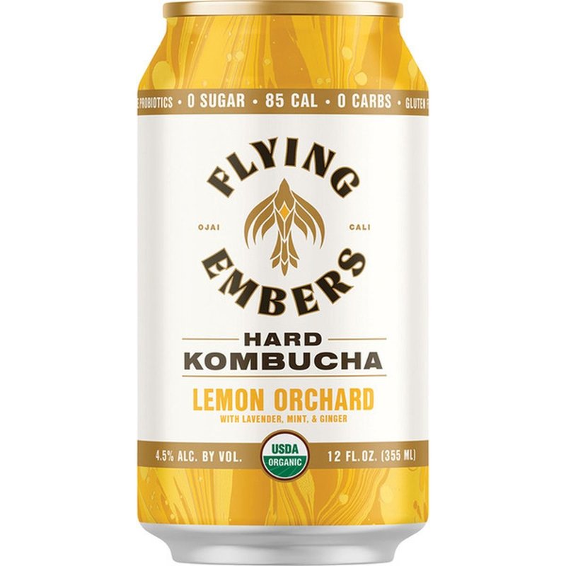 Flying Embers Hard Kombucha Lemon Orchard