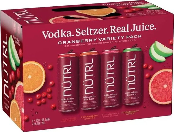 NÜTRL Vodka Seltzer Cranberry