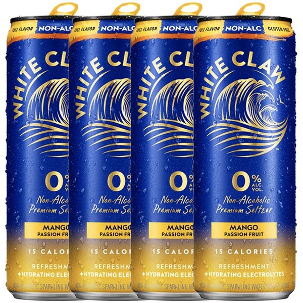 White Claw 0% Non-Alcoholic Mango