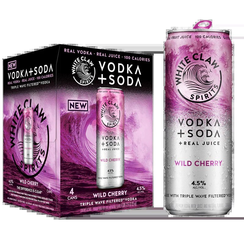 White Claw Vodka + Soda Wild Cherry
