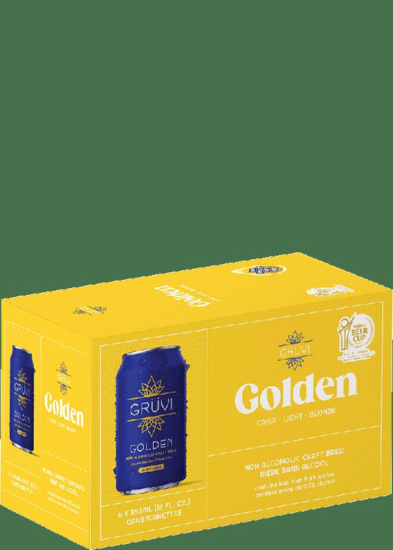 Gruvi Non-Alcoholic Golden Lager