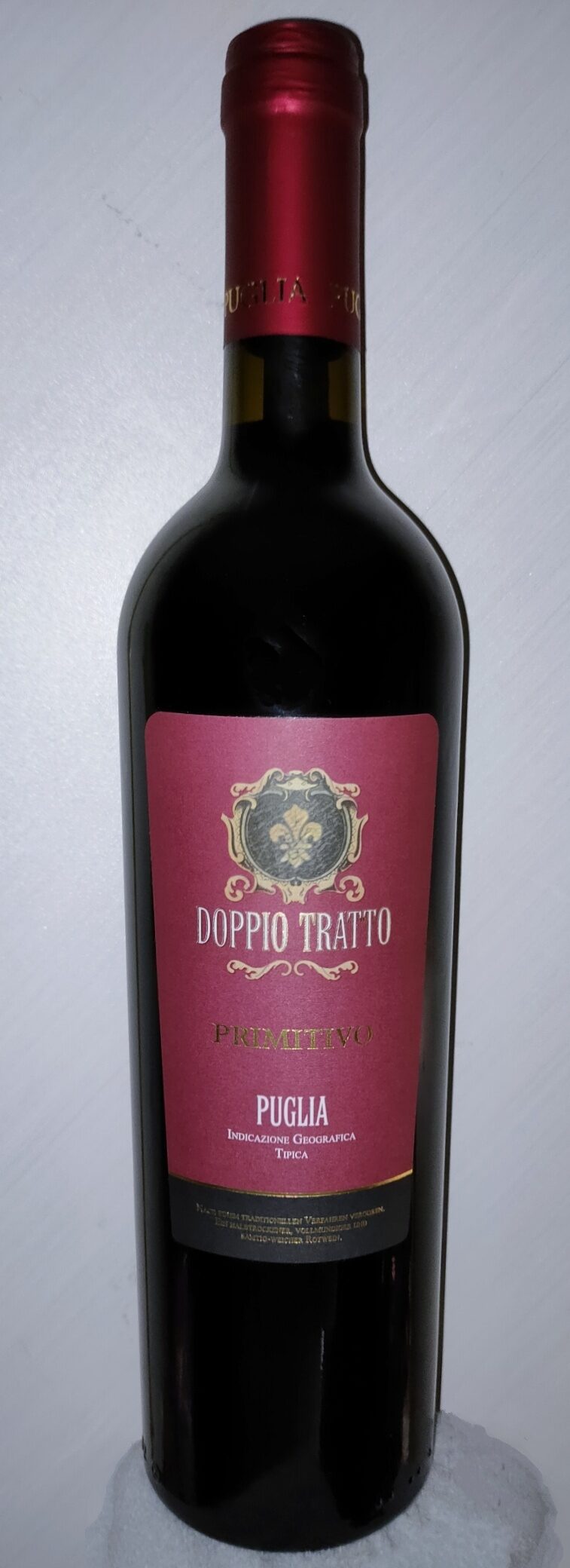 Casa Vinicola Natale Verga, Roncador Aldi Doppio Tratto Primitivo Puglia IGT