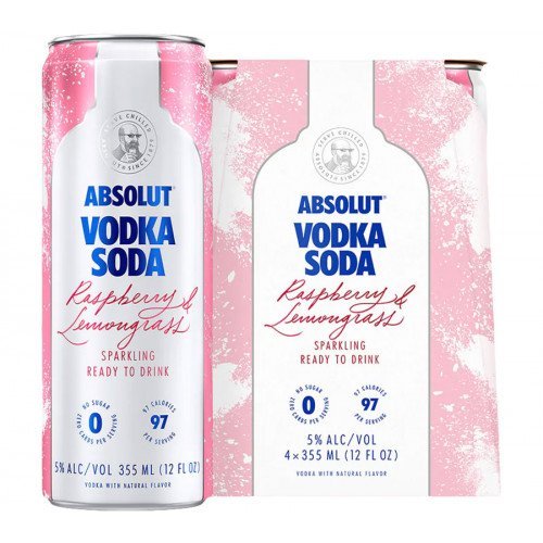 Absolut Vodka Soda Raspberry & Lemongrass