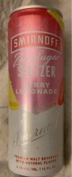 Smirnoff Seltzer Berry Lemonade