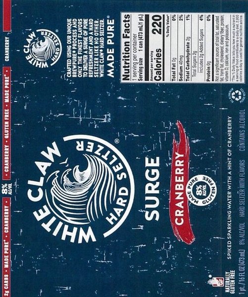 White Claw Surge Cranberry